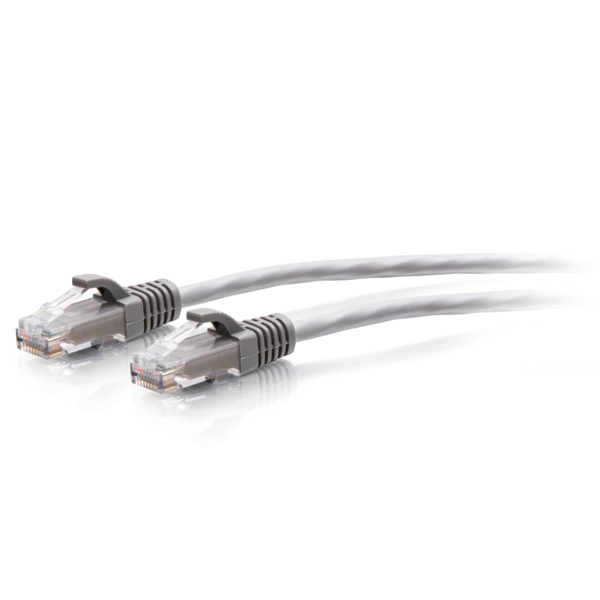 C2G 20ft Cat6a Snagless Unshielded UTP Slim Ethernet Patch Cable Gray C2G30123