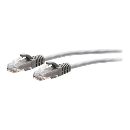 C2G 20ft Cat6a Snagless Unshielded UTP Slim Ethernet Patch Cable Gray C2G30123 - Image 2