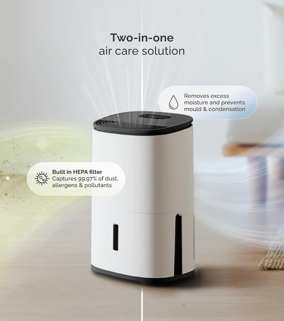Meaco Arete One 10L Dehumidifier & Air Purifier Charcoal - Image 5