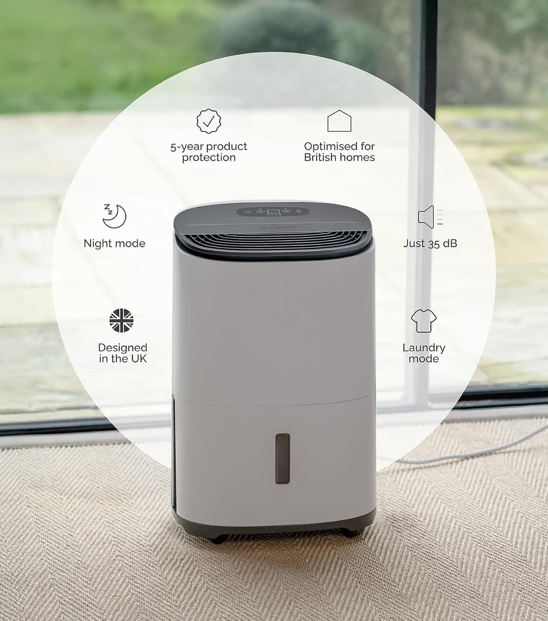 Meaco Arete One 10L Dehumidifier & Air Purifier Charcoal - Image 6