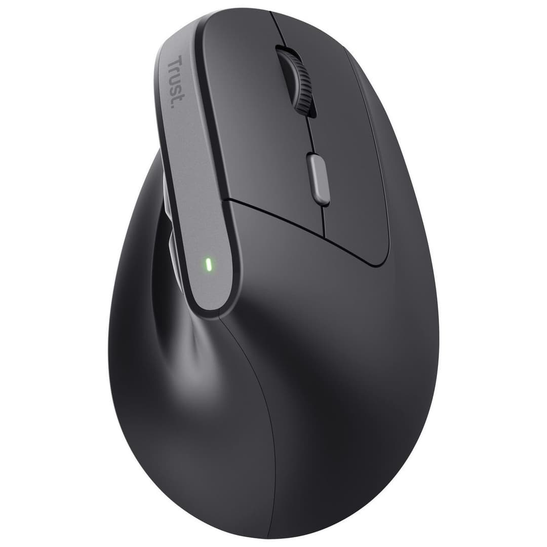 Trust Bayo II Ergonomic Wireless Mouse - Black - Image 1