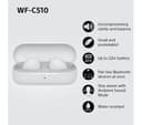 Sony WF-C510 True Wireless Earbuds - White thumbnail 4