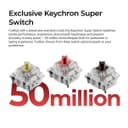 Keychron C3 Pro 8K QMK Wired Mechanical Gaming Keyboard - 88-Key TKL UK Layout, Hot-Swappable Super Brown Switch - Carbon Black thumbnail 3