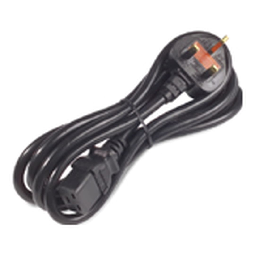 APC AP9895 Power Cord, IEC C19 to BS1363A (UK), 2.4m - Image 1