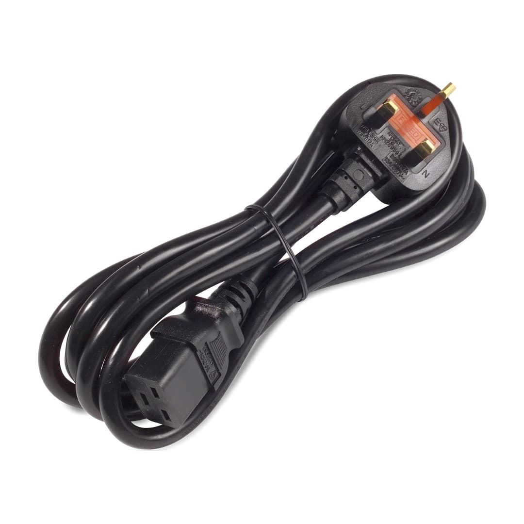 APC AP9895 Power Cord, IEC C19 to BS1363A (UK), 2.4m - Image 2
