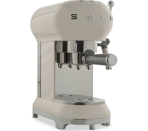 SMEG ECF01CRUK Coffee Machine - Cream - Image 5