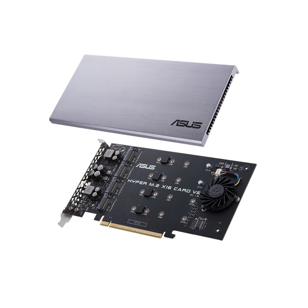 ASUS HYPER M.2 X16 CARD V2 PCIe SSD Slots Expansion Card - Image 1