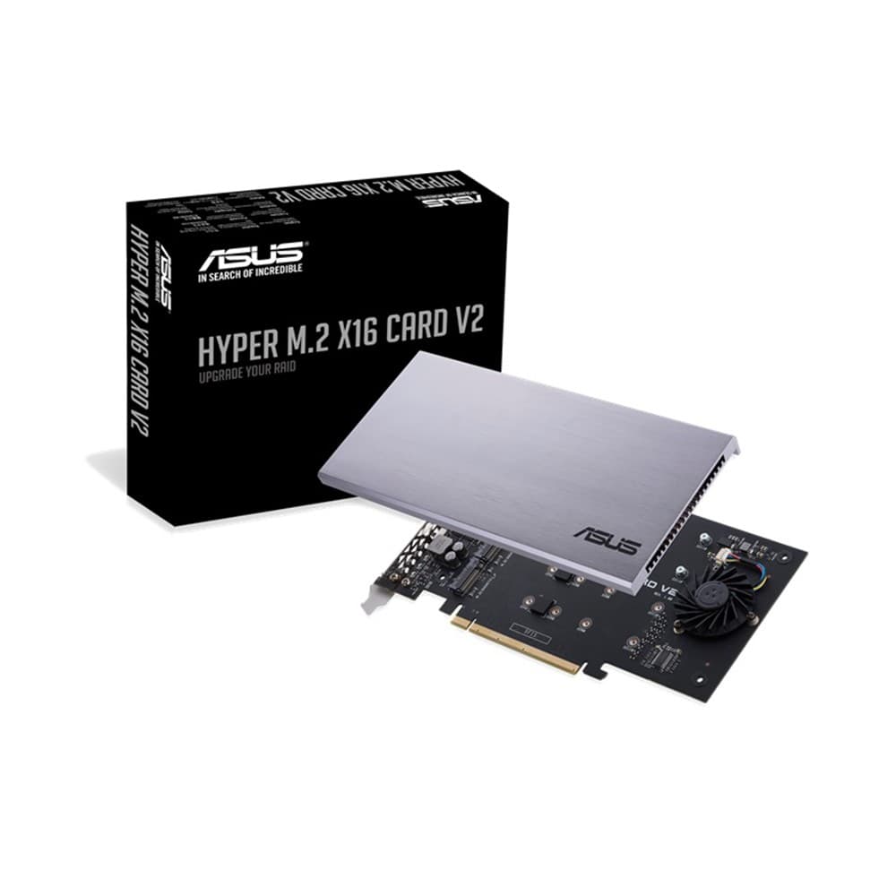 ASUS HYPER M.2 X16 CARD V2 PCIe SSD Slots Expansion Card - Image 2