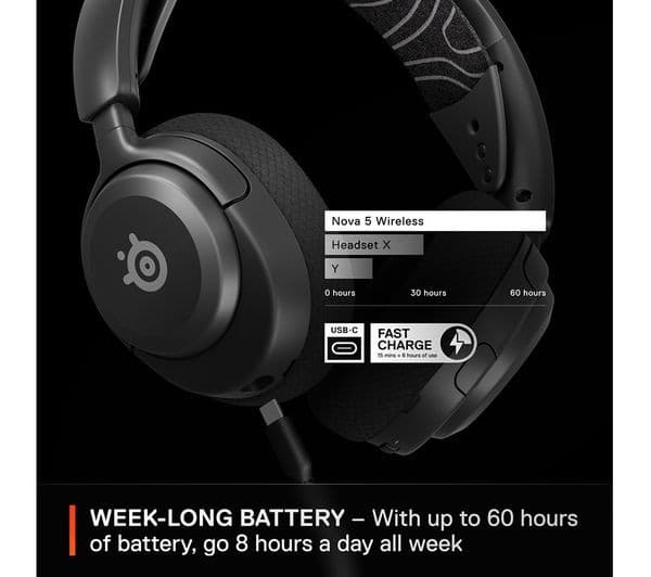 SteelSeries Arctis Nova 5 Headphones Black - Image 5