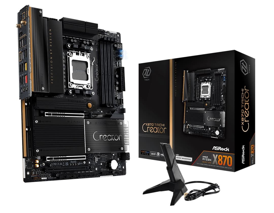 Asrock X870 Taichi Creator AMD X870 DDR5 Socket AM5 ATX Motherboard - Image 1