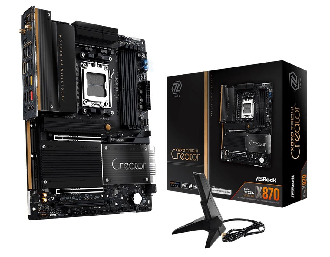 Asrock X870 Taichi Creator AMD X870 DDR5 Socket AM5 ATX Motherboard