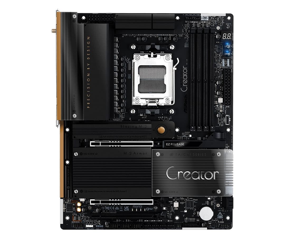 Asrock X870 Taichi Creator AMD X870 DDR5 Socket AM5 ATX Motherboard - Image 3