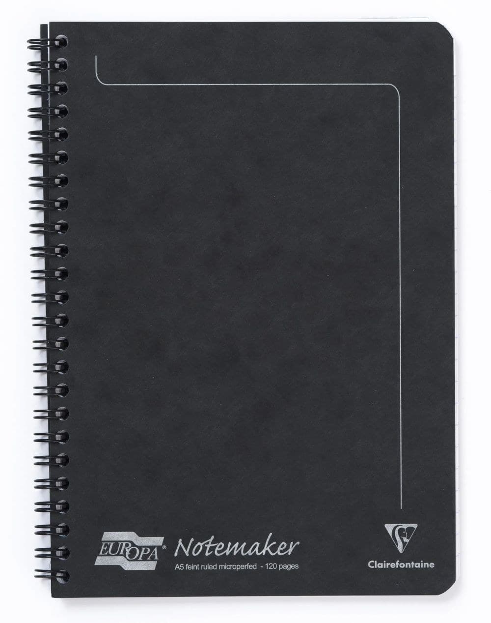 Clairefontaine Europa 10PK Notemaker A5 120 pages 90g paper Black