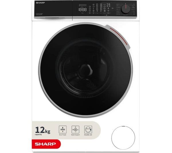 SHARP ES-NFL214CWDA-EN 12 kg 1400 Spin Washing Machine - White - Image 1