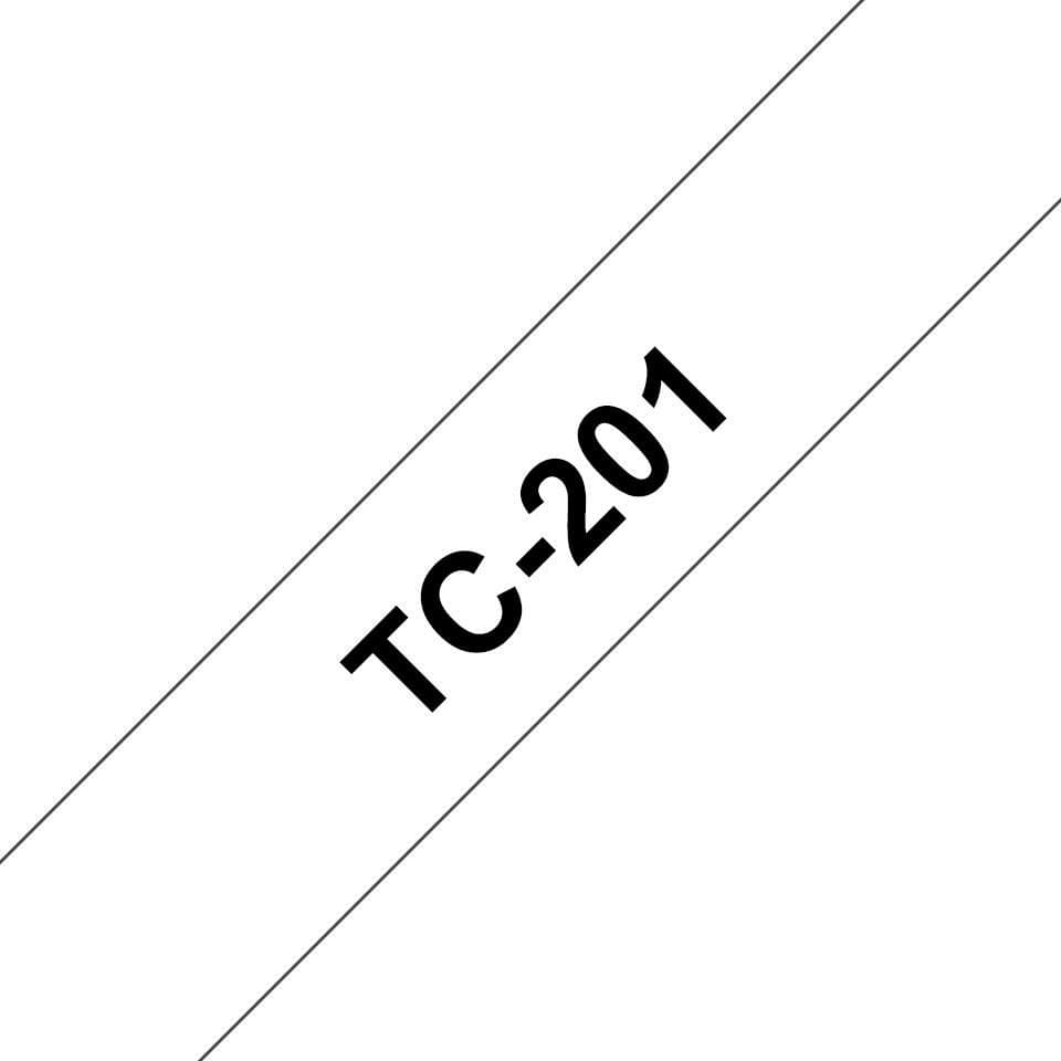 Tape Black On White 12mm