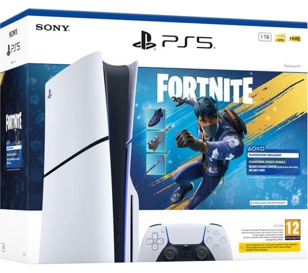 Sony PlayStation 5 Slim 1TB Disc Edition Fortnite Flowering Chaos Bundle Console - Image 10