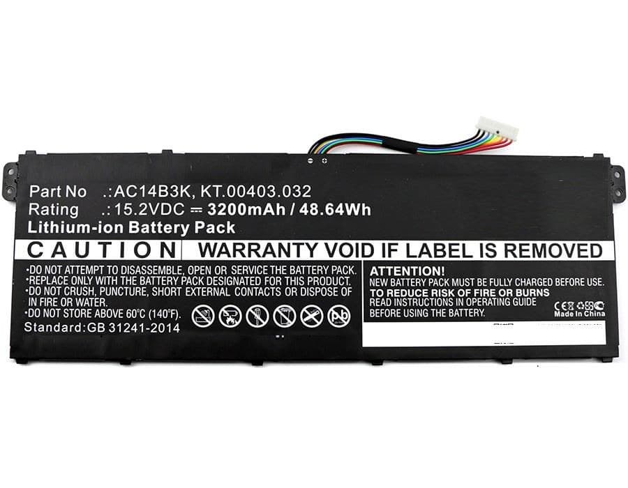 CoreParts MBXAC-BA0043 Laptop Battery for Acer - 15.2V 3200mAh 48.64Wh Li-ion - Image 1