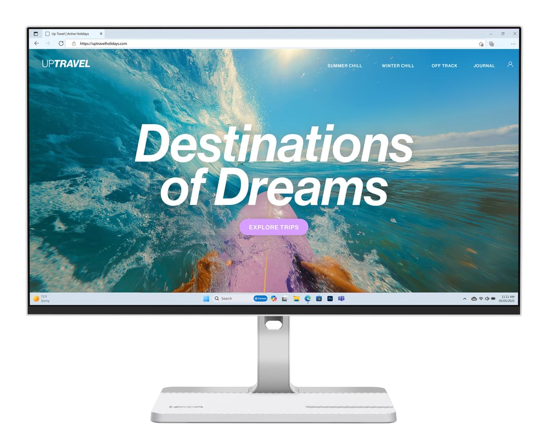 Lenovo L24D-4C 23.8" Full HD IPS 144Hz USB-C Docking Monitor - Grey - Image 1