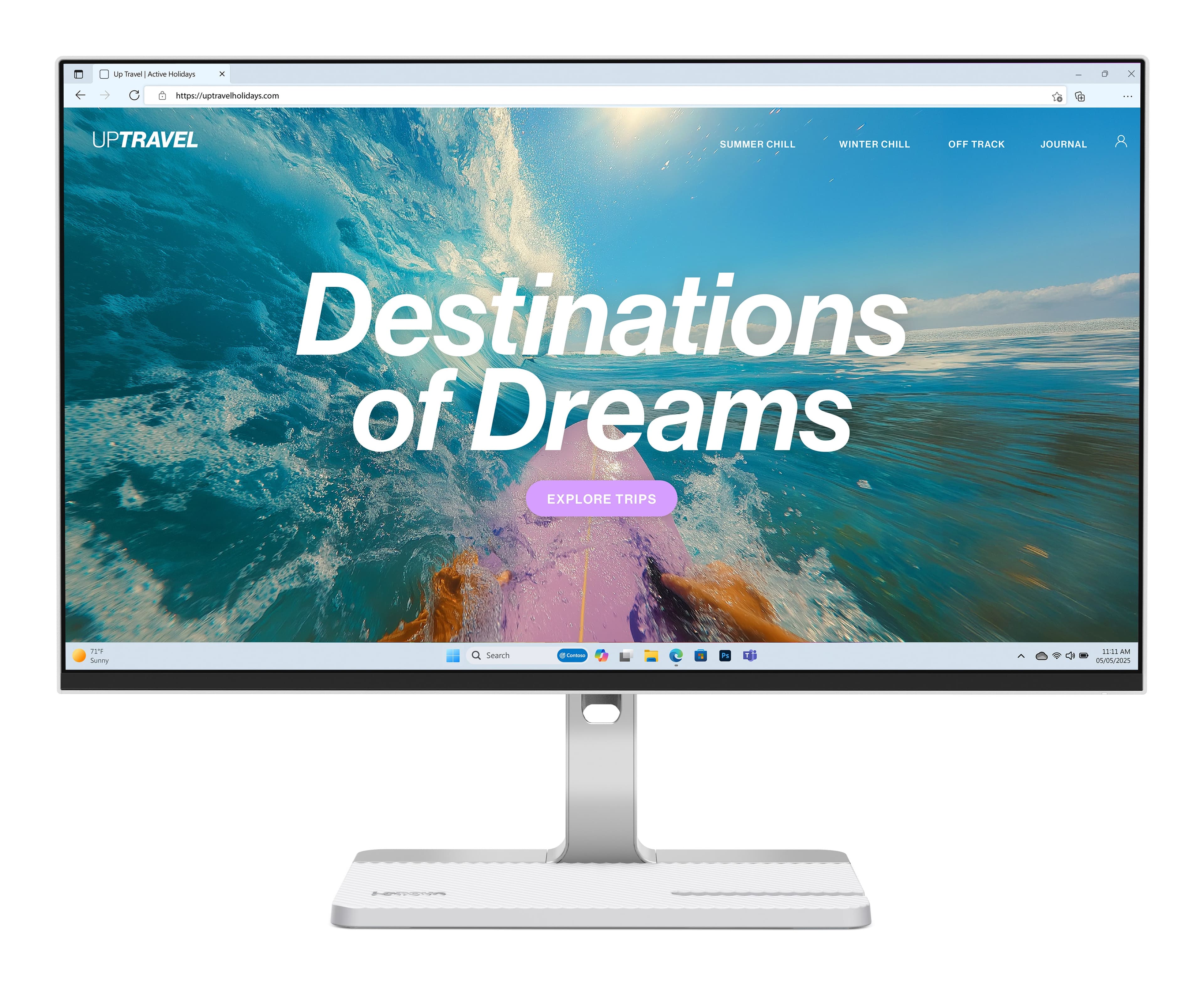 Lenovo L24D-4C 23.8" Full HD IPS 144Hz USB-C Docking Monitor - Grey