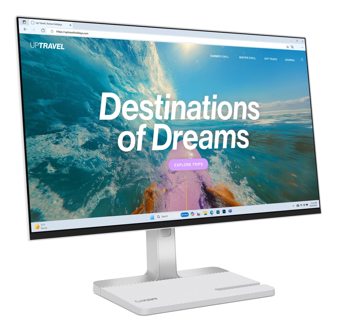 Lenovo L24D-4C 23.8" Full HD IPS 144Hz USB-C Docking Monitor - Grey - Image 3