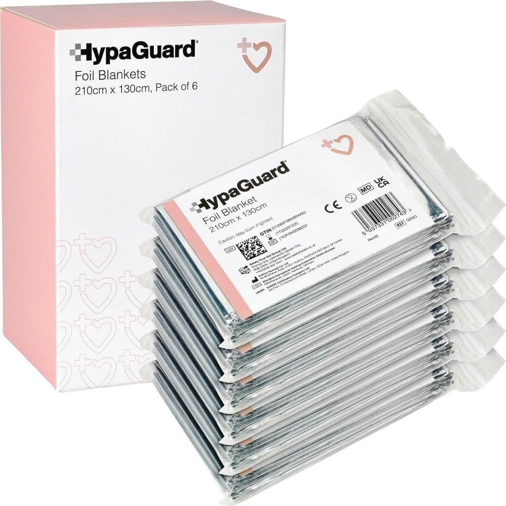 HypaGuard Foil Blanket 210x130cm (Pack of 6) - Image 1