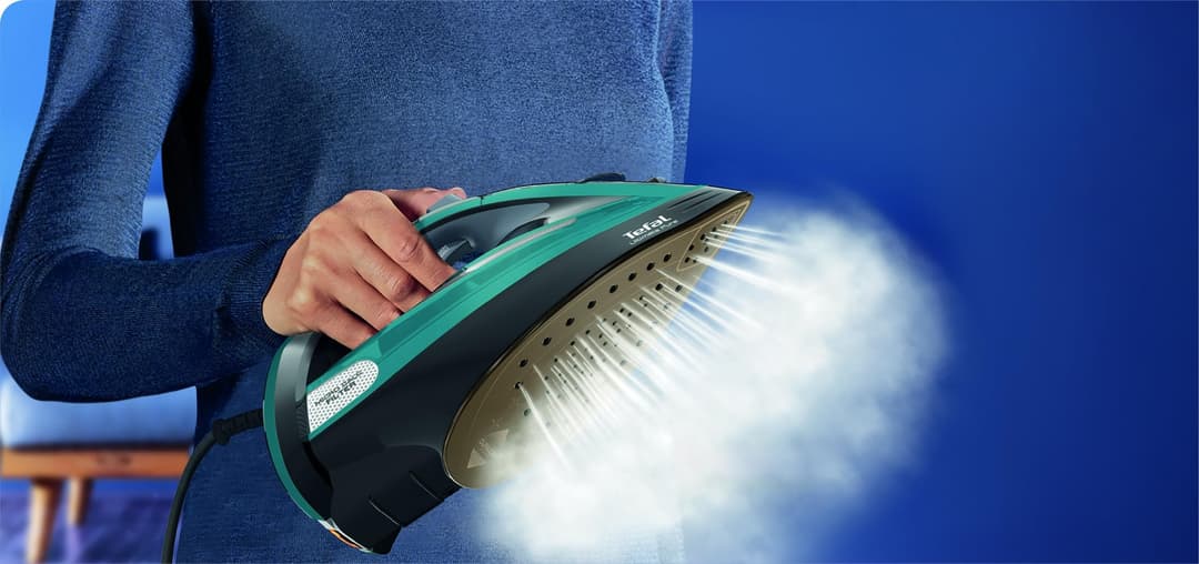 Tefal Ultimate Pure FV9844 Steam Iron - Black/Blue - Image 7