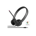 Lenovo Stereo Analog Head-band 3.5 mm Connector Headset Black thumbnail 2