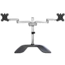StarTech.com Dual Monitor Stand - Ergonomic Desktop Monitor Stand for up to 32" VESA Displays - Free-Standing Articulating Universal Computer Monitor Mount - Adjustable Height - Silver thumbnail 3