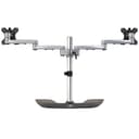 StarTech.com Dual Monitor Stand - Ergonomic Desktop Monitor Stand for up to 32" VESA Displays - Free-Standing Articulating Universal Computer Monitor Mount - Adjustable Height - Silver thumbnail 4