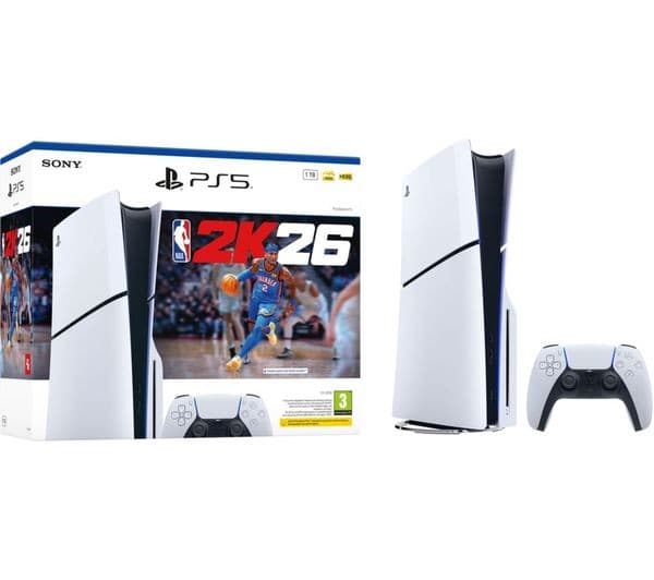 Sony PlayStation 5 Slim Disc Edition 1TB - NBA 2K26 Bundle - Image 1