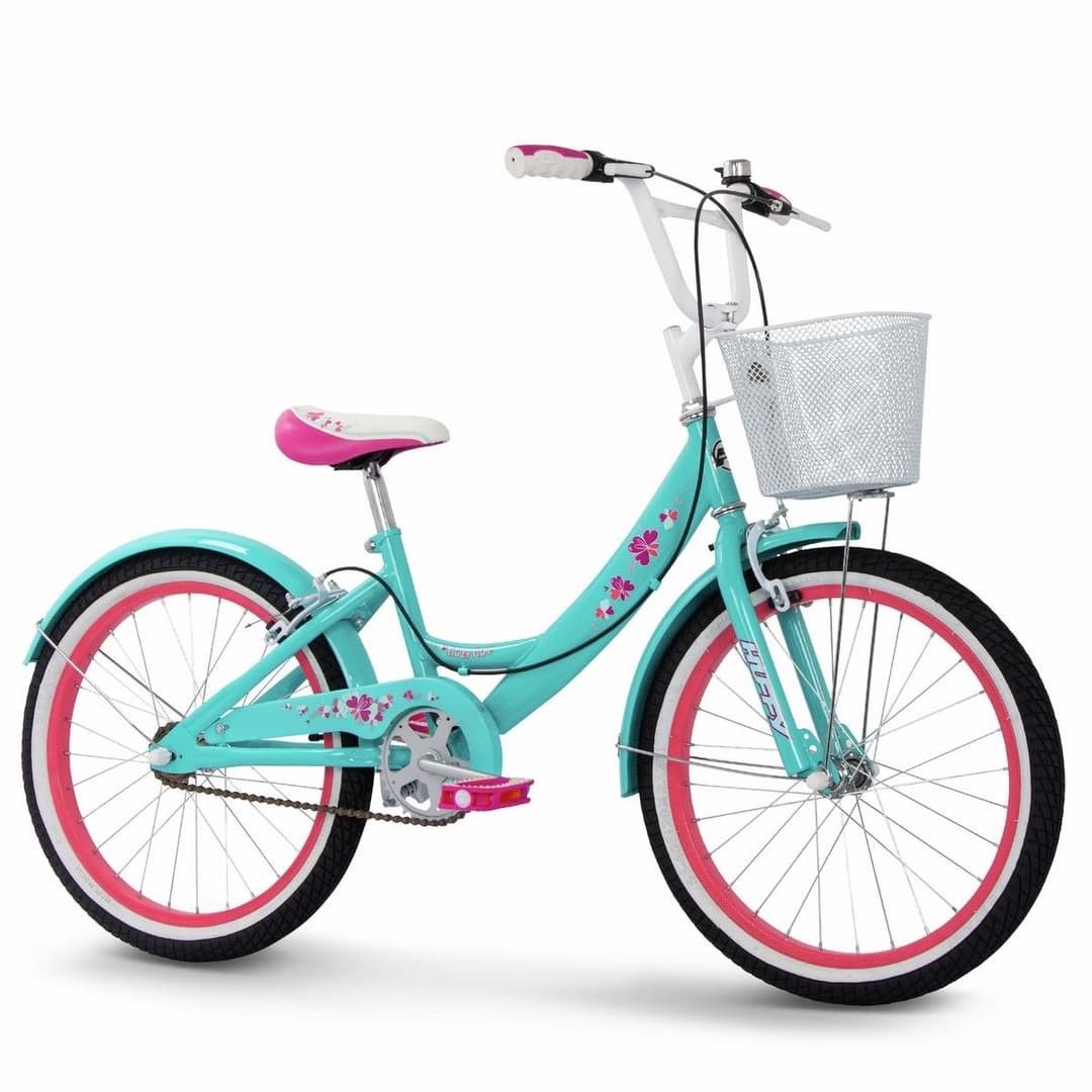Huffy Girly Girl 20 inch Wheel Size Kids Bike - Aqua Blue - Image 1