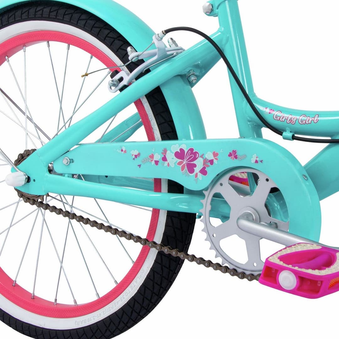 Huffy Girly Girl 20 inch Wheel Size Kids Bike - Aqua Blue - Image 6