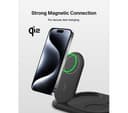 Belkin BoostCharge 3-in-1 Magnetic Foldable Wireless Charger with Qi2 15W Black thumbnail 4