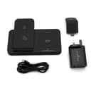 ITFIT 3-in-1 Wireless Charging Pad for Samsung Devices, Fast Charge Stand for Phone - Black thumbnail 3