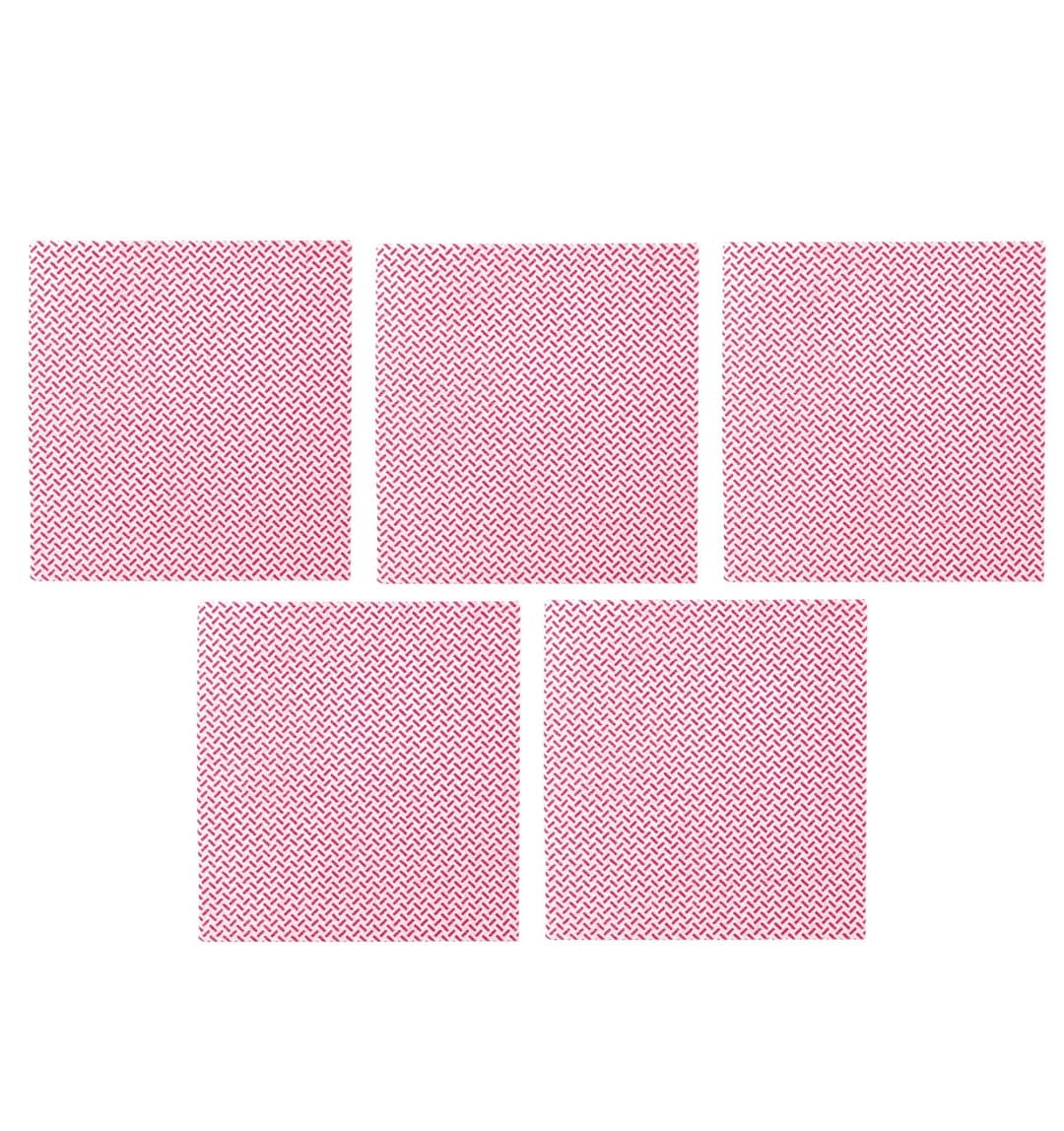 2Work Heavy Duty Non-Woven Cloth 380x400mm Red (Pack of 5) 2W08162 - Image 1
