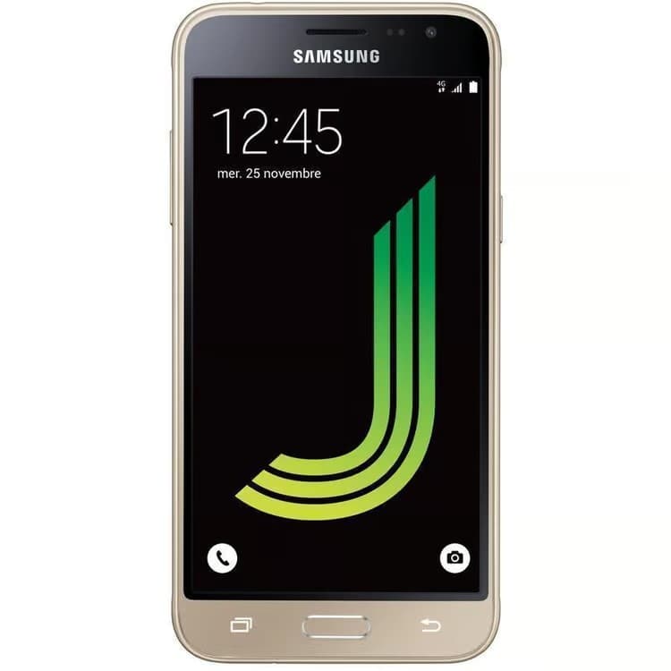 Samsung Galaxy J3 2016 8GB 4G Smartphone Single SIM - Gold - Image 1