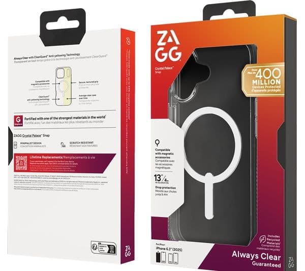 Zagg Crystal Palace Snap iPhone 17 Case Clear - Image 2