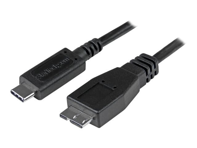 StarTech USB-C to Micro-USB Cable 0.5m Black - Image 3
