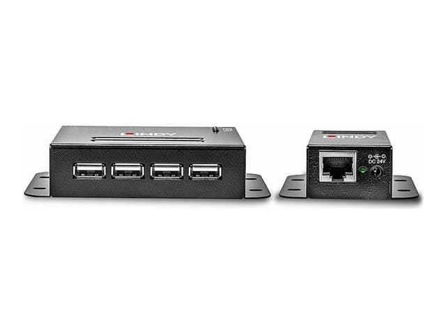 Lindy USB 2.0 4 Port CAT.5/6 Extender - Image 2