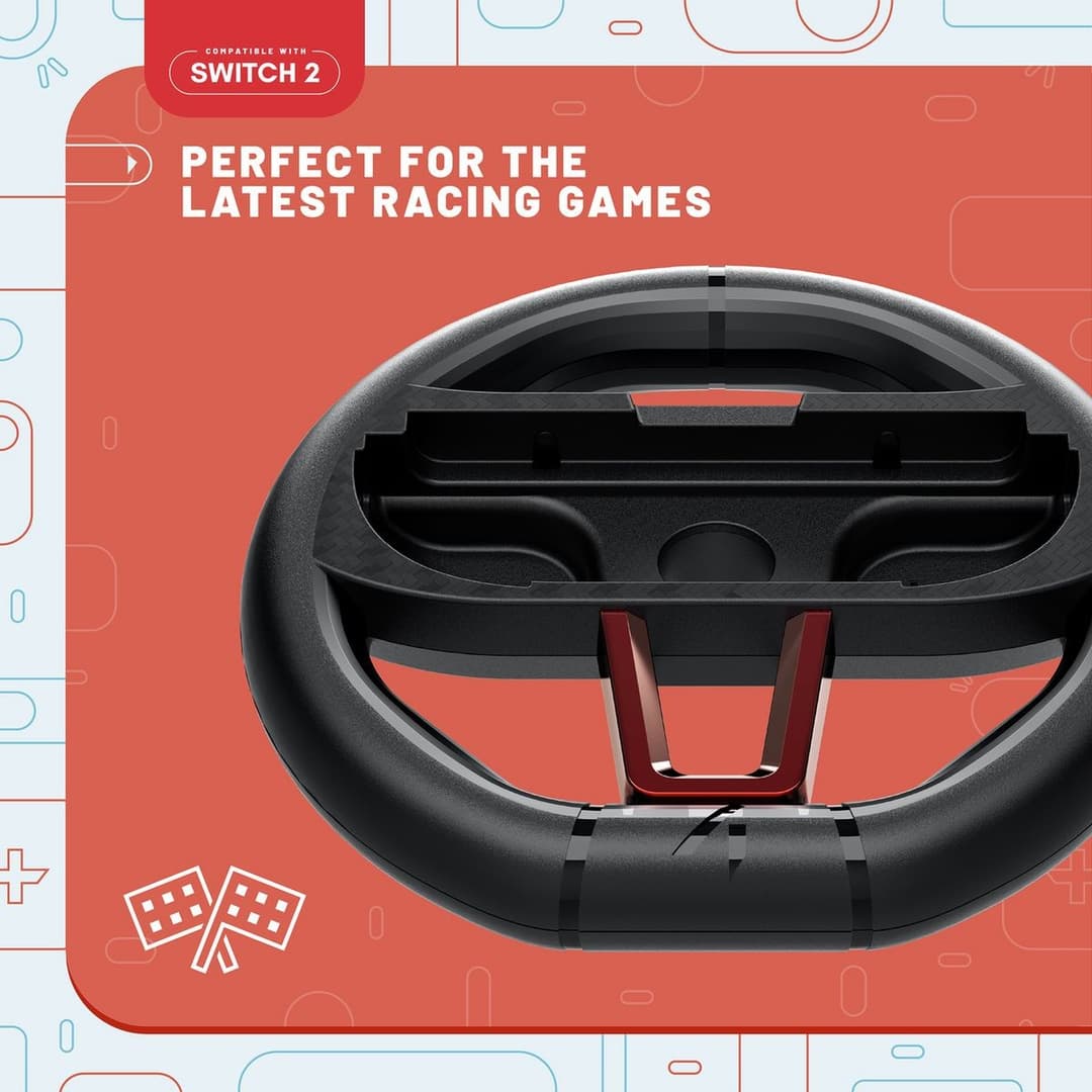STEALTH Twin Racing Wheels for Nintendo Switch 2 – 2 Pack - Image 3