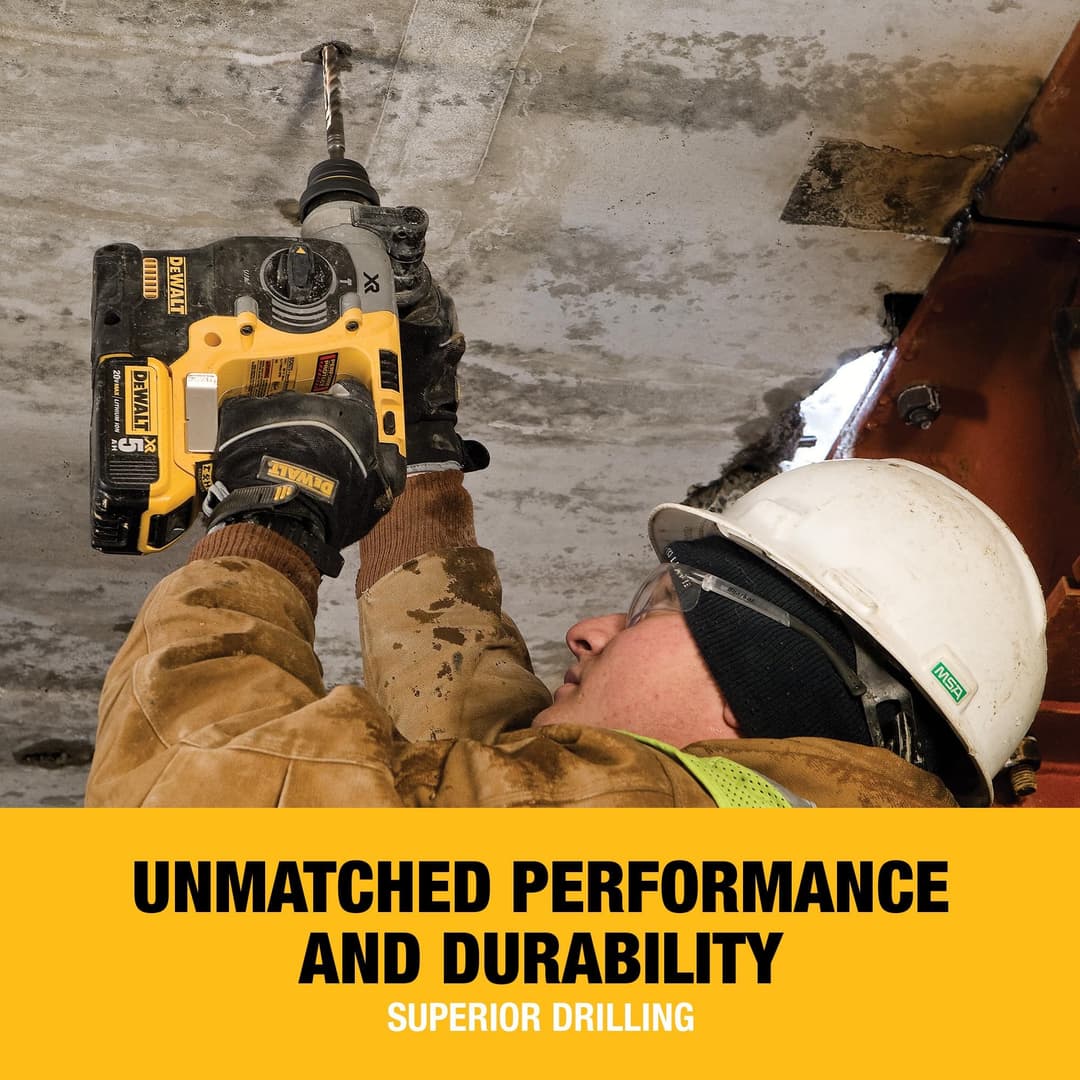 DEWALT 18V XR Brushless 24mm SDS-Plus Hammer Drill DCH273N-XJ - Yellow/Black - Image 2