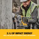 DEWALT 18V XR Brushless 24mm SDS-Plus Hammer Drill DCH273N-XJ - Yellow/Black thumbnail 5