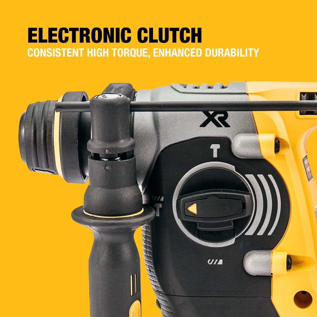 DEWALT 18V XR Brushless 24mm SDS-Plus Hammer Drill DCH273N-XJ - Yellow/Black - Image 8
