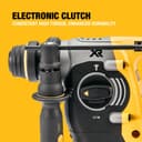 DEWALT 18V XR Brushless 24mm SDS-Plus Hammer Drill DCH273N-XJ - Yellow/Black thumbnail 8