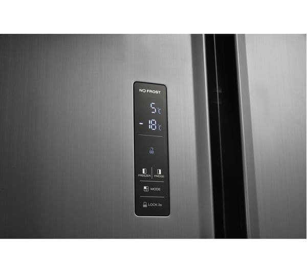 LOGIK LSSBSS18 American-Style Fridge Freezer - Silver - Image 3