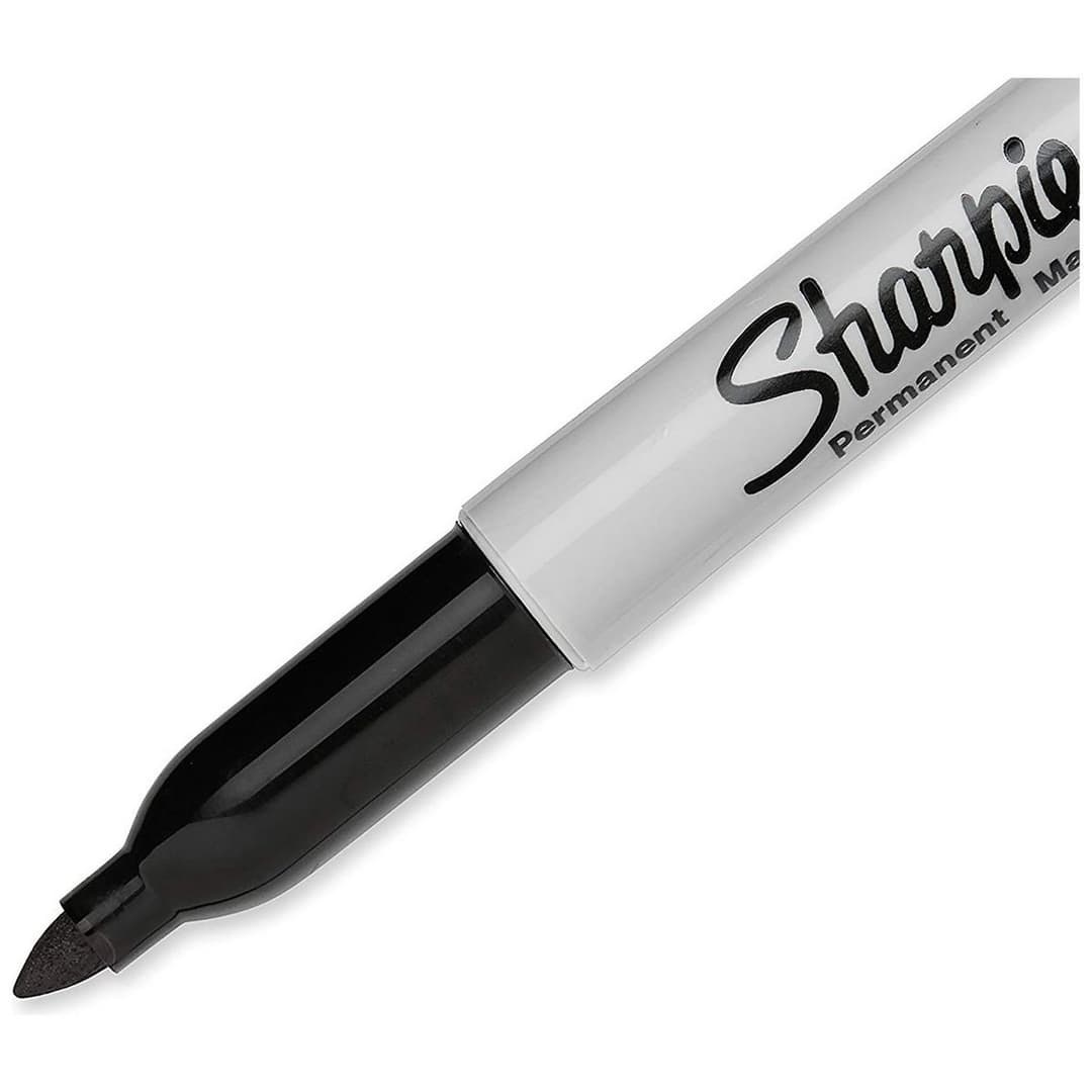 Sharpie Fine Tip Permanent Marker Black - Pack of 5 - Image 3