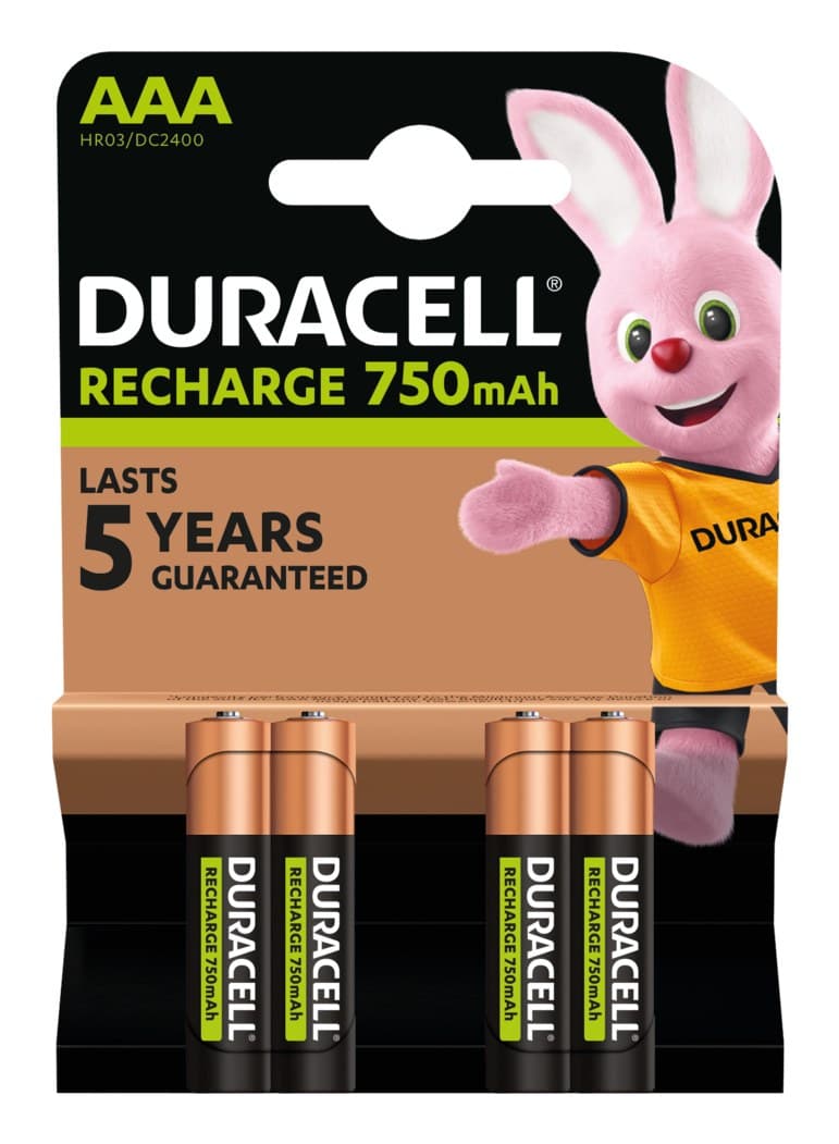 Duracell AAA (4pcs) Rechargeable battery Nickel-Metal Hydride (NiMH) - Image 1