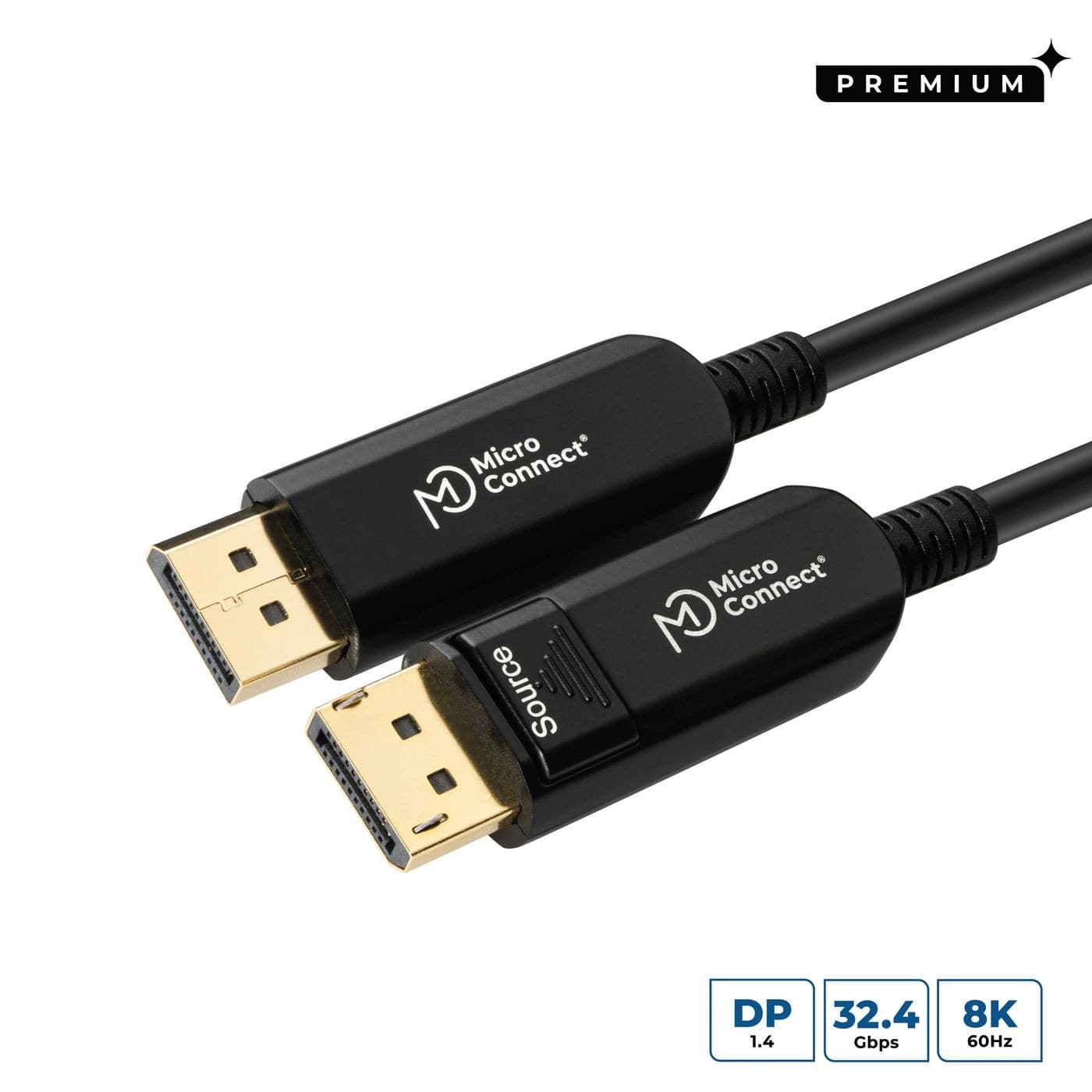 Microconnect Premium Optical Fibre DisplayPort 1.4 Cable 8K@60Hz 10m