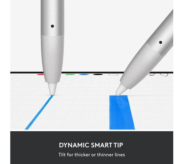 LOGITECH Crayon (2nd Gen) Digital Pencil for iPad - Silver - Image 5