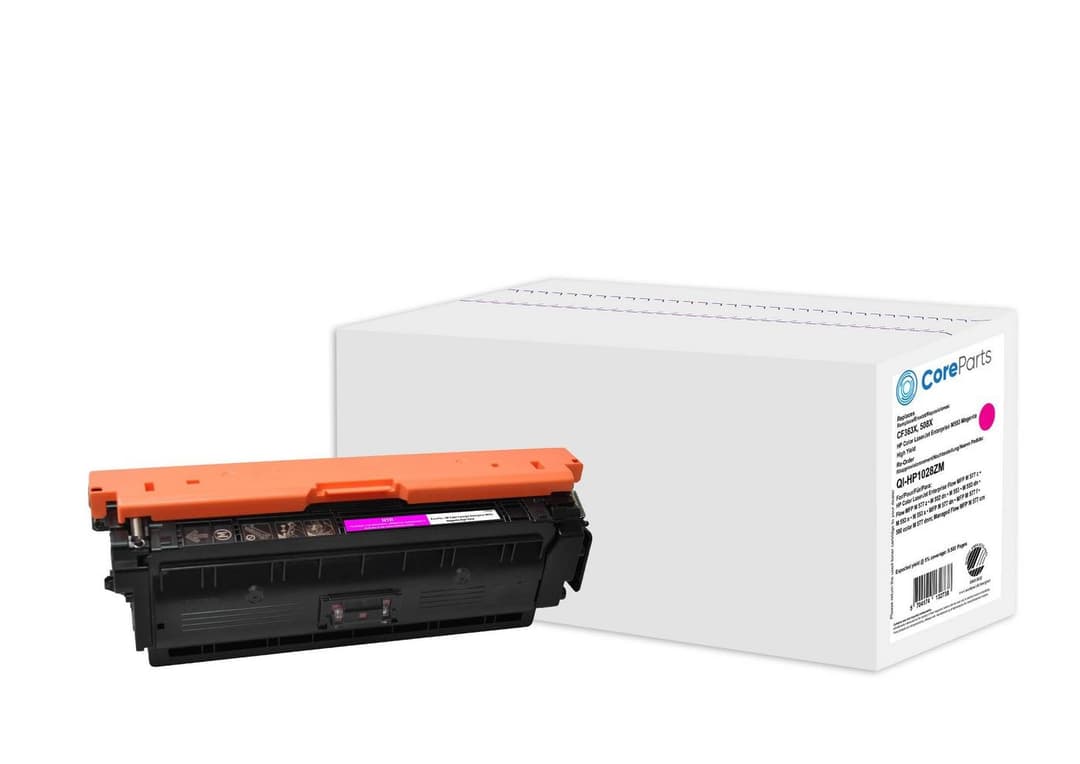 CoreParts Toner Magenta CF363X for HP Color LaserJet Enterprise M552/M553/M577 - Replaces HP 508X High Yield, 9,500 Pages (QI-HP1028ZM) - Image 1